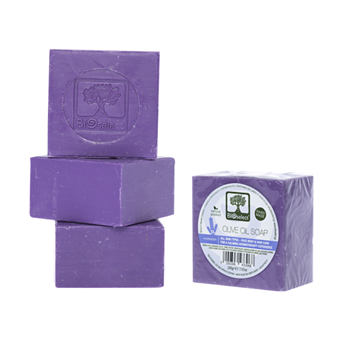Натуральное мыло с оливковым маслом ароматом лаванды (Pure olive oil soap lavender) BIOselect Naturals (Биоселект)